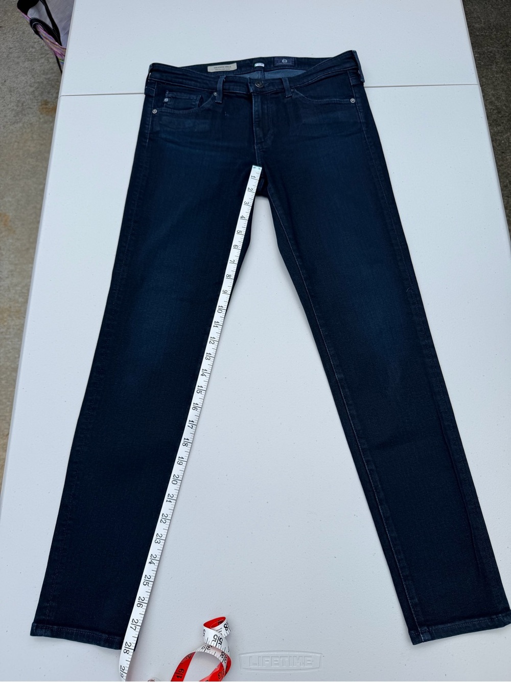AG Adriano Goldschmied Dark Wash Skinny Jeans - Women’s Size 27R - Picture 3 of 11